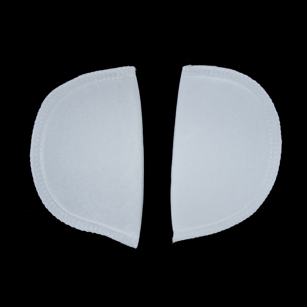 Foam Shoulder Pads Covered with White Polyester – 6″ x 3.5″ x .5″ Foam Shoulder Pads Covered with White Polyester – 6″ x 3.5″ x .5″