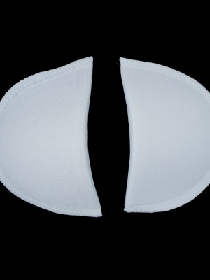 Foam Shoulder Pads Covered with White Polyester – 6″ x 3.5″ x .5″ Foam Shoulder Pads Covered with White Polyester – 6″ x 3.5″ x .5″