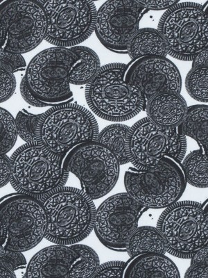 Chocolate Sandwich Cookie Digitally Printed Stretch Neoprene/Scuba Knit Chocolate Sandwich Cookie Digitally Printed Stretch Neoprene/Scuba Knit