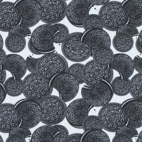 Chocolate Sandwich Cookie Digitally Printed Stretch Neoprene/Scuba Knit Chocolate Sandwich Cookie Digitally Printed Stretch Neoprene/Scuba Knit