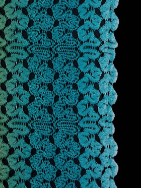 Raschel Lace – Ceramic Blue and Charteuse Ombre Raschel Lace – Ceramic Blue and Charteuse Ombre