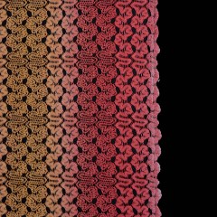 Raschel Lace – Hot Coral and Pale Marigold Ombre Raschel Lace – Hot Coral and Pale Marigold Ombre