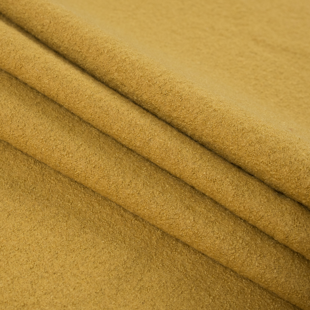 Boiled Wool Coating Fabric – Honey Yellow – Ketil Collection Boiled Wool Coating Fabric – Honey Yellow – Ketil Collection