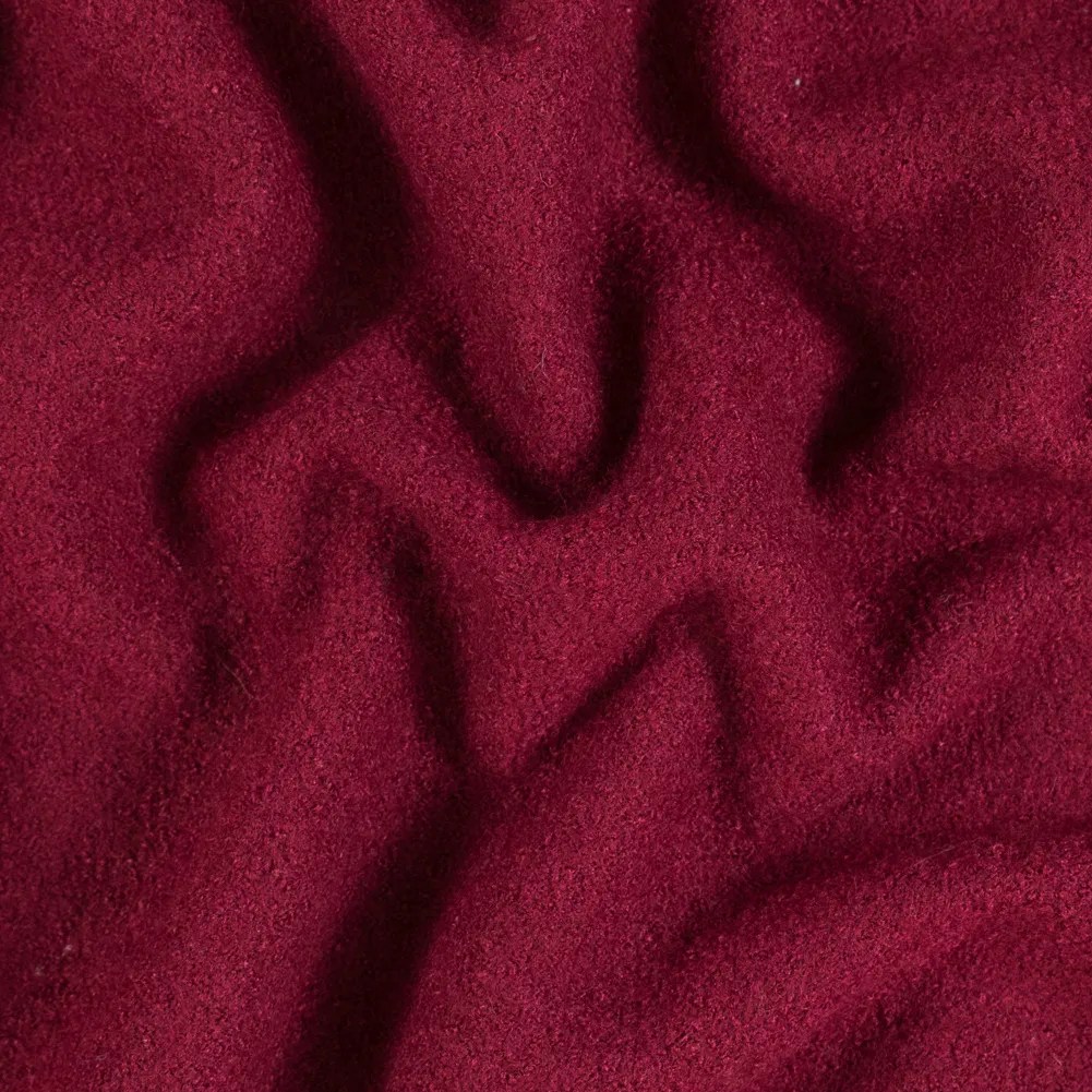 Boiled Wool Coating Fabric – Rumba Red – Ketil Collection Boiled Wool Coating Fabric – Rumba Red – Ketil Collection