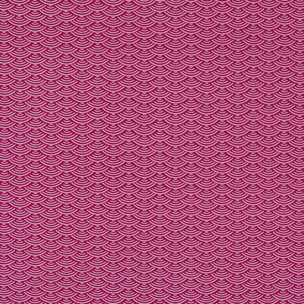 Bright Rose Geometric Printed Nylon Spandex Bright Rose Geometric Printed Nylon Spandex