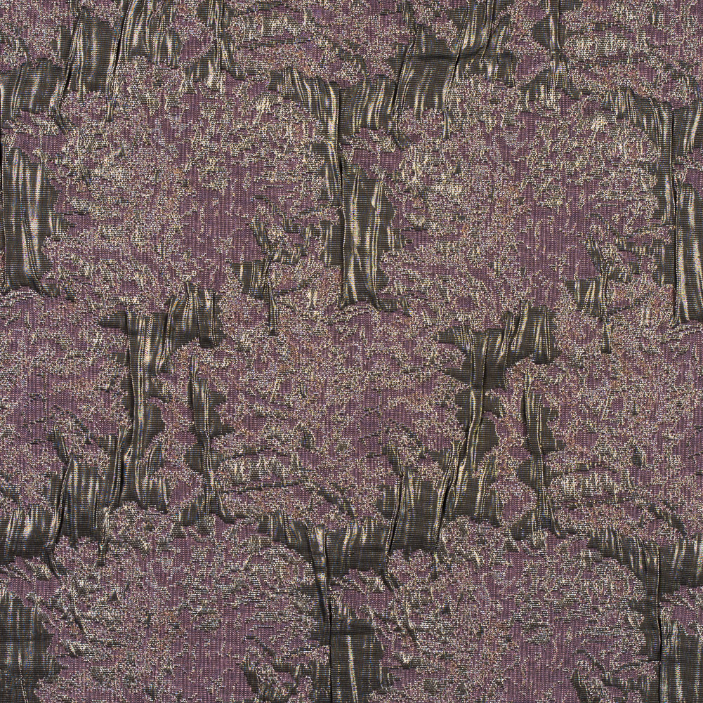 Metallic Pink, Nude and Black Abstract Brocade Metallic Pink, Nude and Black Abstract Brocade