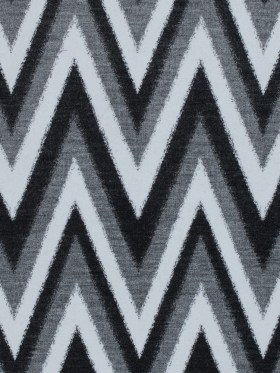 Italian Black, Gray and White Zig Zag Brushed Woven Italian Black, Gray and White Zig Zag Brushed Woven