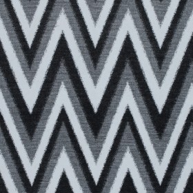 Italian Black, Gray and White Zig Zag Brushed Woven Italian Black, Gray and White Zig Zag Brushed Woven