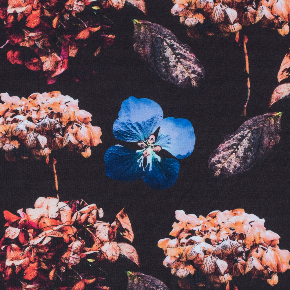 Multi-color Floral Digitally Printed Stretch Neoprene/Scuba Knit Multi-color Floral Digitally Printed Stretch Neoprene/Scuba Knit