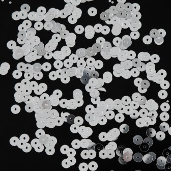 Bag of Silver Color Loose Sequins with Silver Back – 5mm Bag of Silver Color Loose Sequins with Silver Back – 5mm