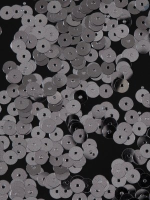 Bag of Silver Color Loose Sequins with Silver Back – 6mm Bag of Silver Color Loose Sequins with Silver Back – 6mm