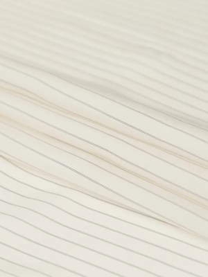 Bemberg Lining – Whisper White and Black Double Pinstripes Bemberg Lining – Whisper White and Black Double Pinstripes