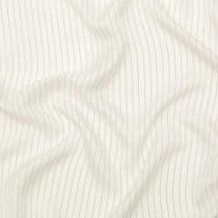 Bemberg Lining – Whisper White and Black Double Pinstripes Bemberg Lining – Whisper White and Black Double Pinstripes
