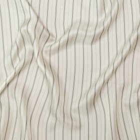 Bemberg Lining – Ivory and Black Stripes Bemberg Lining – Ivory and Black Stripes