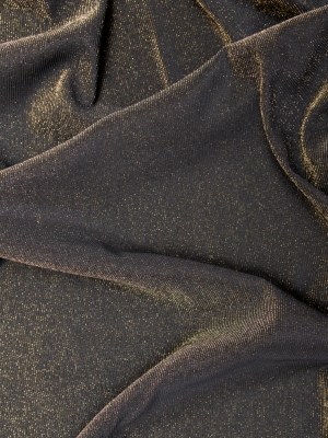 Black and Metallic Gold Ottoman Knit Black and Metallic Gold Ottoman Knit