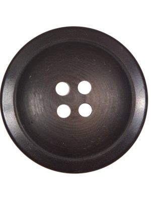 Matte Brown Plastic 4-Hole Button – 44L/28mm Matte Brown Plastic 4-Hole Button – 44L/28mm