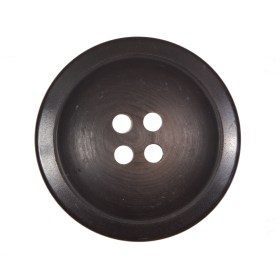 Matte Brown Plastic 4-Hole Button – 44L/28mm Matte Brown Plastic 4-Hole Button – 44L/28mm