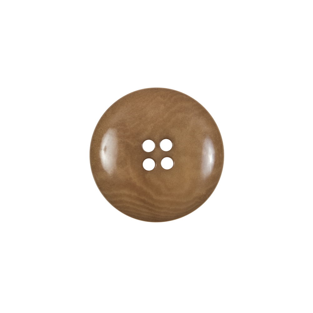 Dark Tan Horn 4-Hole Button – 28L/18mm Dark Tan Horn 4-Hole Button – 28L/18mm