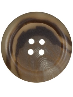 Brown and Beige Plastic 4-Hole Button – 44L/28mm Brown and Beige Plastic 4-Hole Button – 44L/28mm