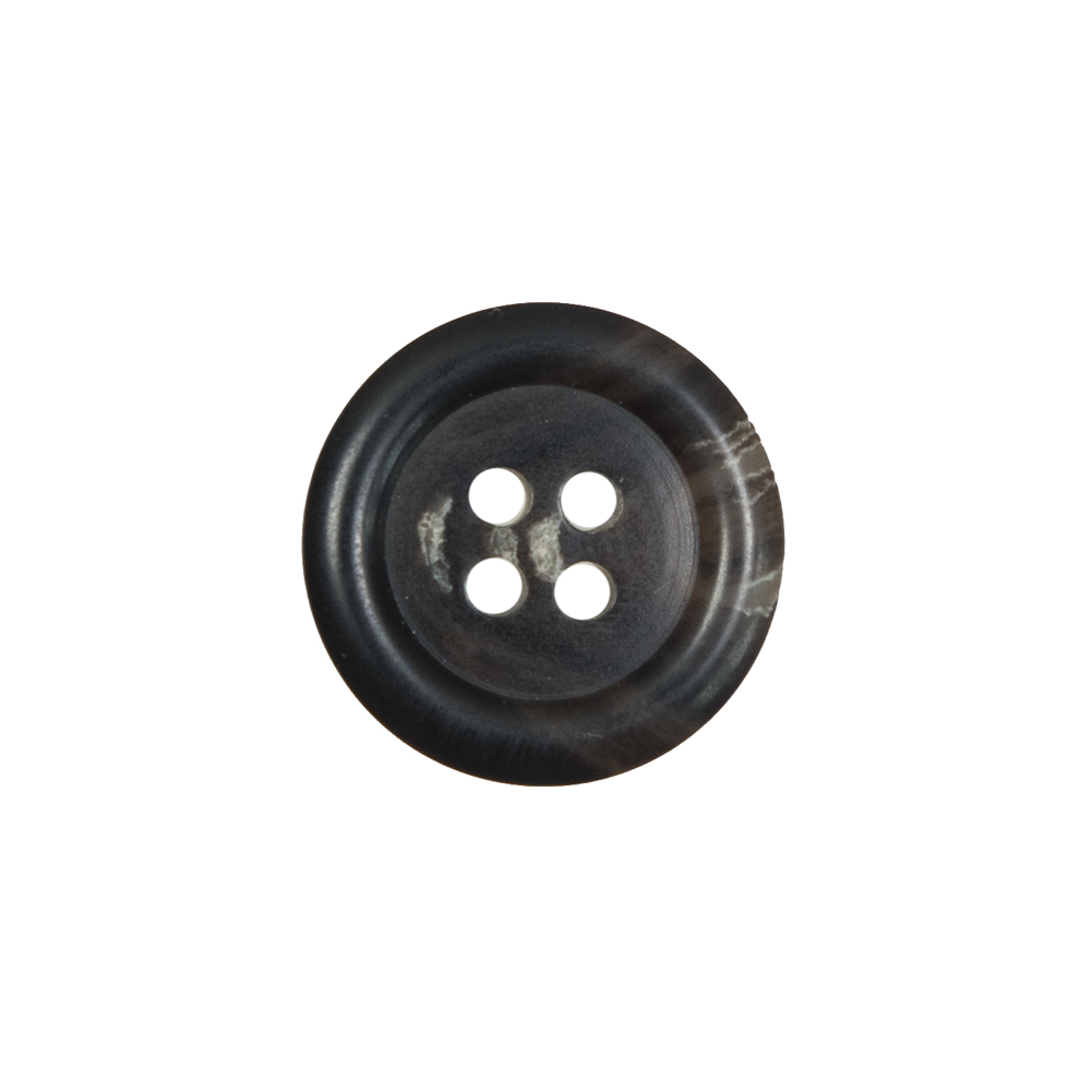 Black and Brown Plastic 4-Hole Button – 30L/19mm Black and Brown Plastic 4-Hole Button – 30L/19mm