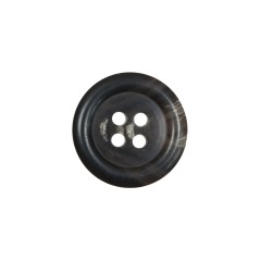 Black and Brown Plastic 4-Hole Button – 30L/19mm Black and Brown Plastic 4-Hole Button – 30L/19mm