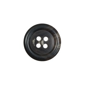 Black and Brown Plastic 4-Hole Button – 30L/19mm Black and Brown Plastic 4-Hole Button – 30L/19mm