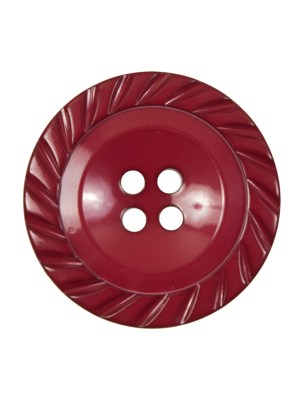 Red Plastic 4-Hole Button – 40L/25.5mm Red Plastic 4-Hole Button – 40L/25.5mm
