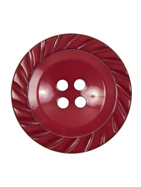 Red Plastic 4-Hole Button – 40L/25.5mm Red Plastic 4-Hole Button – 40L/25.5mm