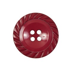 Red Plastic 4-Hole Button – 40L/25.5mm Red Plastic 4-Hole Button – 40L/25.5mm