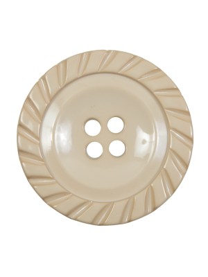 Beige Plastic 4-Hole Button – 40L/25.5mm Beige Plastic 4-Hole Button – 40L/25.5mm