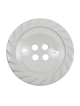 Off White Plastic 4-Hole Button – 40L/25.5mm Off White Plastic 4-Hole Button – 40L/25.5mm