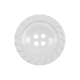White Plastic 4-Hole Button – 40L/25.5mm White Plastic 4-Hole Button – 40L/25.5mm