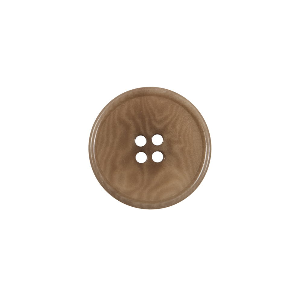 Dark Tan Horn 4-Hole Button – 24L/15mm Dark Tan Horn 4-Hole Button – 24L/15mm
