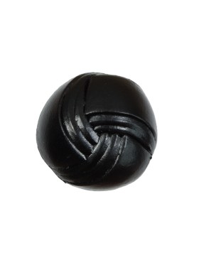 Black Leather Shank Back Button – 32L/20mm Black Leather Shank Back Button – 32L/20mm