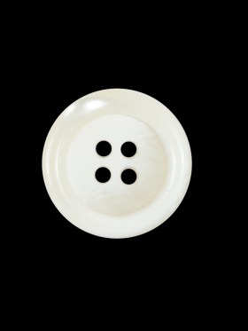 White and Beige Plastic 4-Hole Button – 32L/20mm White and Beige Plastic 4-Hole Button – 32L/20mm