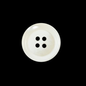 White and Beige Plastic 4-Hole Button – 32L/20mm White and Beige Plastic 4-Hole Button – 32L/20mm
