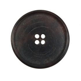 Italian Brown Horn 4-Hole Button – 44L/28mm Italian Brown Horn 4-Hole Button – 44L/28mm