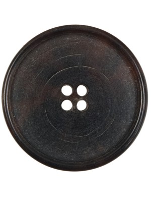 Italian Brown Horn 4-Hole Button – 44L/28mm Italian Brown Horn 4-Hole Button – 44L/28mm