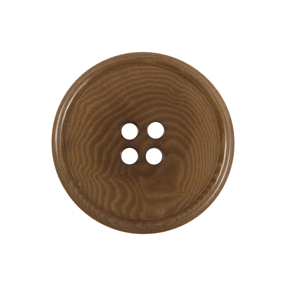 Dark Caramel Horn 4-Hole Button – 40L/25.5mm Dark Caramel Horn 4-Hole Button – 40L/25.5mm