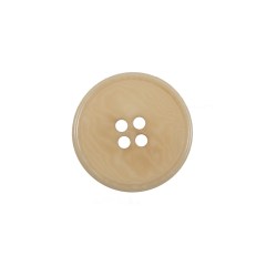 Light Tan Horn 4-Hole Button – 28L/18mm Light Tan Horn 4-Hole Button – 28L/18mm