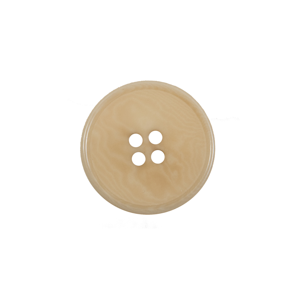 Light Tan Horn 4-Hole Button – 28L/18mm Light Tan Horn 4-Hole Button – 28L/18mm