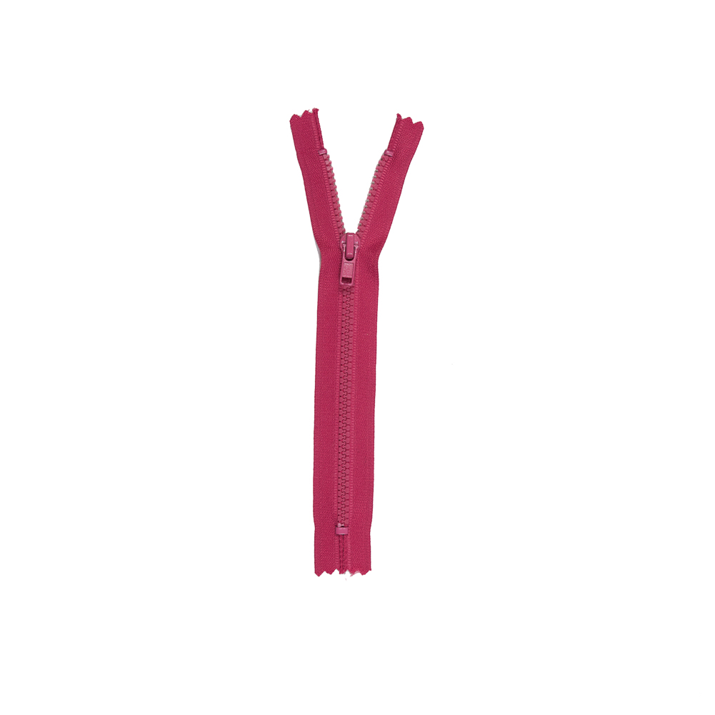 Raspberry Sorbet Closed Bottom Plastic Molded Zipper - 6.5"