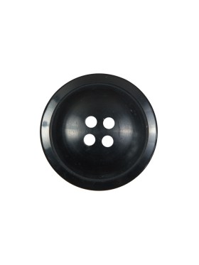 Black Plastic 4-Hole Button – 28L/18mm Black Plastic 4-Hole Button – 28L/18mm