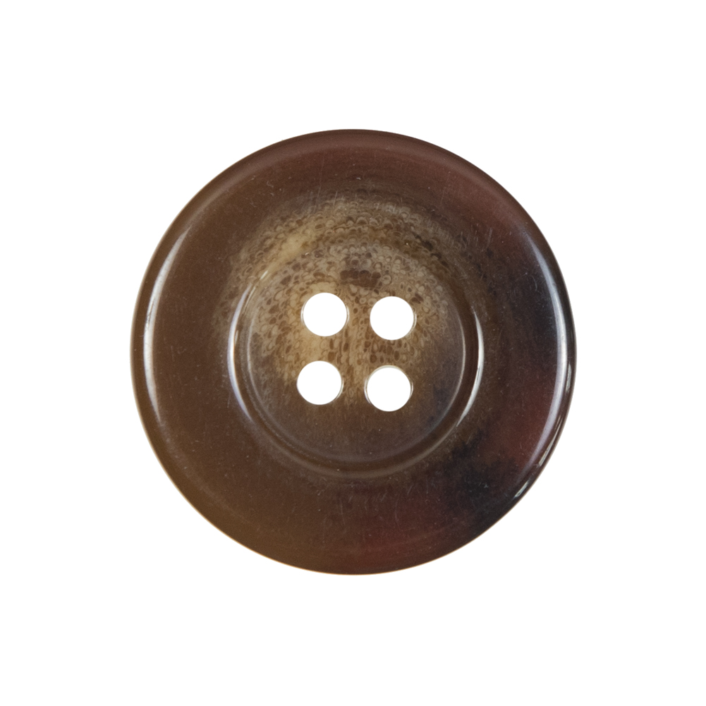 Brown Plastic 4-Hole Button – 40L/25.5mm Brown Plastic 4-Hole Button – 40L/25.5mm