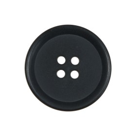 Matte Black Plastic 4-Hole Button – 38L/24mm Matte Black Plastic 4-Hole Button – 38L/24mm