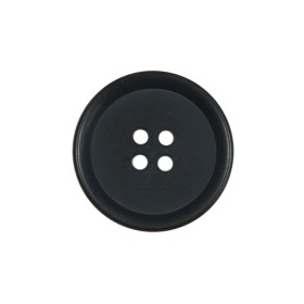 Matte Black Plastic 4-Hole Button – 36L/23mm Matte Black Plastic 4-Hole Button – 36L/23mm