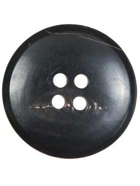 Dark Brown Horn 4-Hole Button – 44L/28mm Dark Brown Horn 4-Hole Button – 44L/28mm