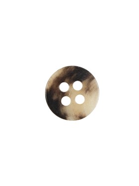 Brown and Beige Horn 4-Hole Button – 18L/11.5mm Brown and Beige Horn 4-Hole Button – 18L/11.5mm