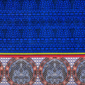 Royal Blue Pattern Play Stretch Corduroy Panel Royal Blue Pattern Play Stretch Corduroy Panel