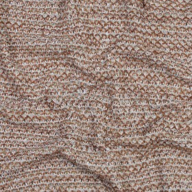 Italian White and Orange Blended Wool Knit Italian White and Orange Blended Wool Knit